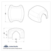 Freightliner Mirror Post Clamp Cover (2-Pack)