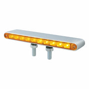 20 LED 9" Double Face Light Bar - Amber LED/Amber Lens