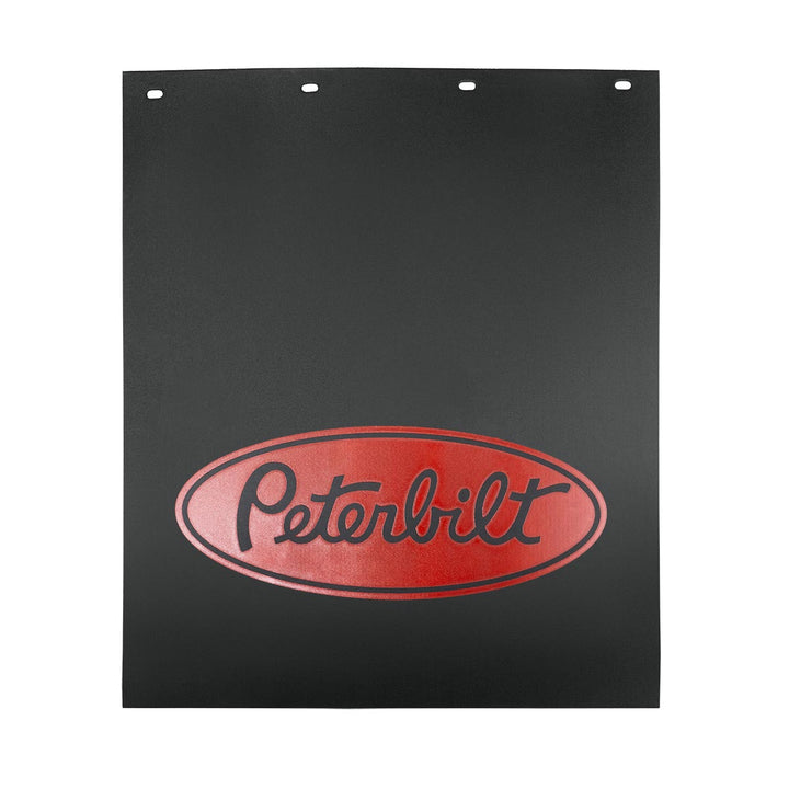 24" X 30" Black PROFLEX Mud Flap With Peterbilt Logo