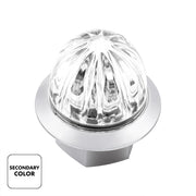 4 LED 3/4" Mini Watermelon Double Fury Light With Clear Lens (Clearance/Marker) - Red & White LED
