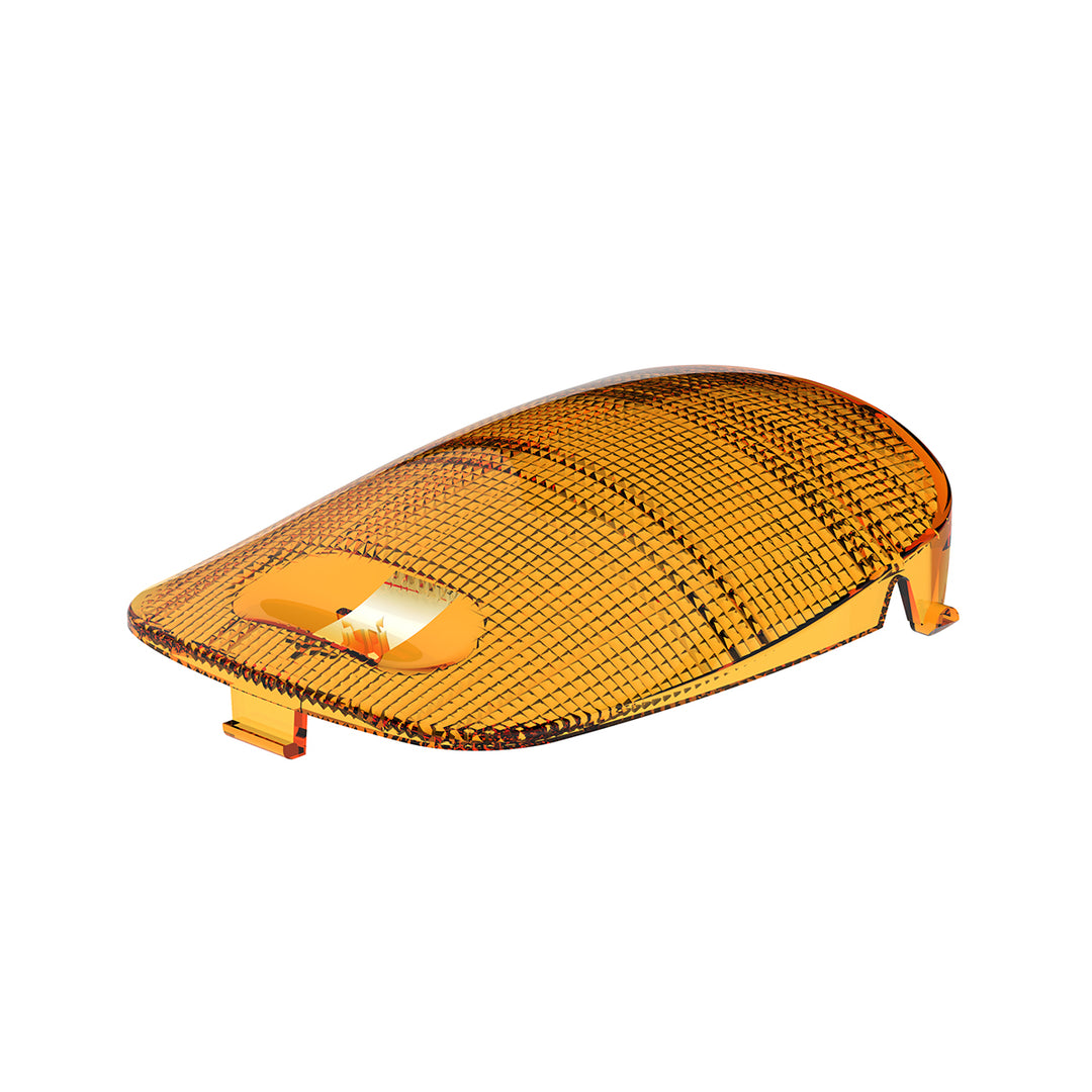 Rectangular Dome Light Lens For 2006+ Peterbilt - Amber