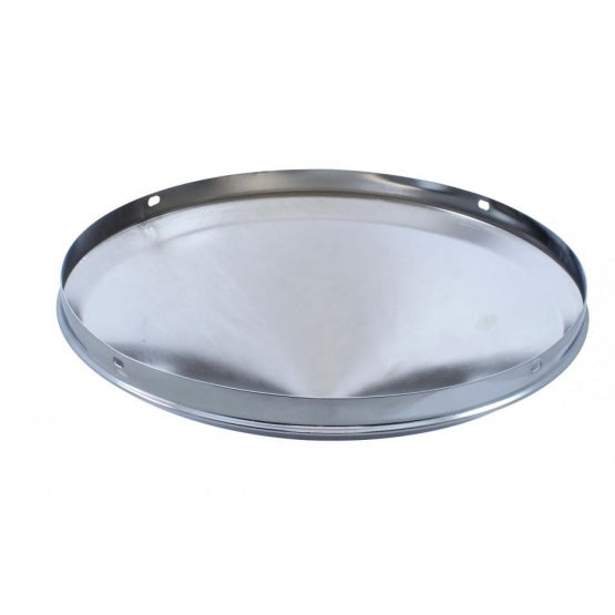 No Notch Chrome Pointed Front Hubcap - 1/2" Lip
