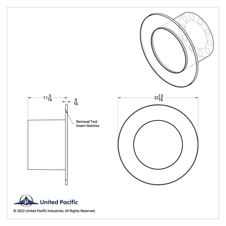 Flat Aero Rear Axle Cover Kit - Chrome