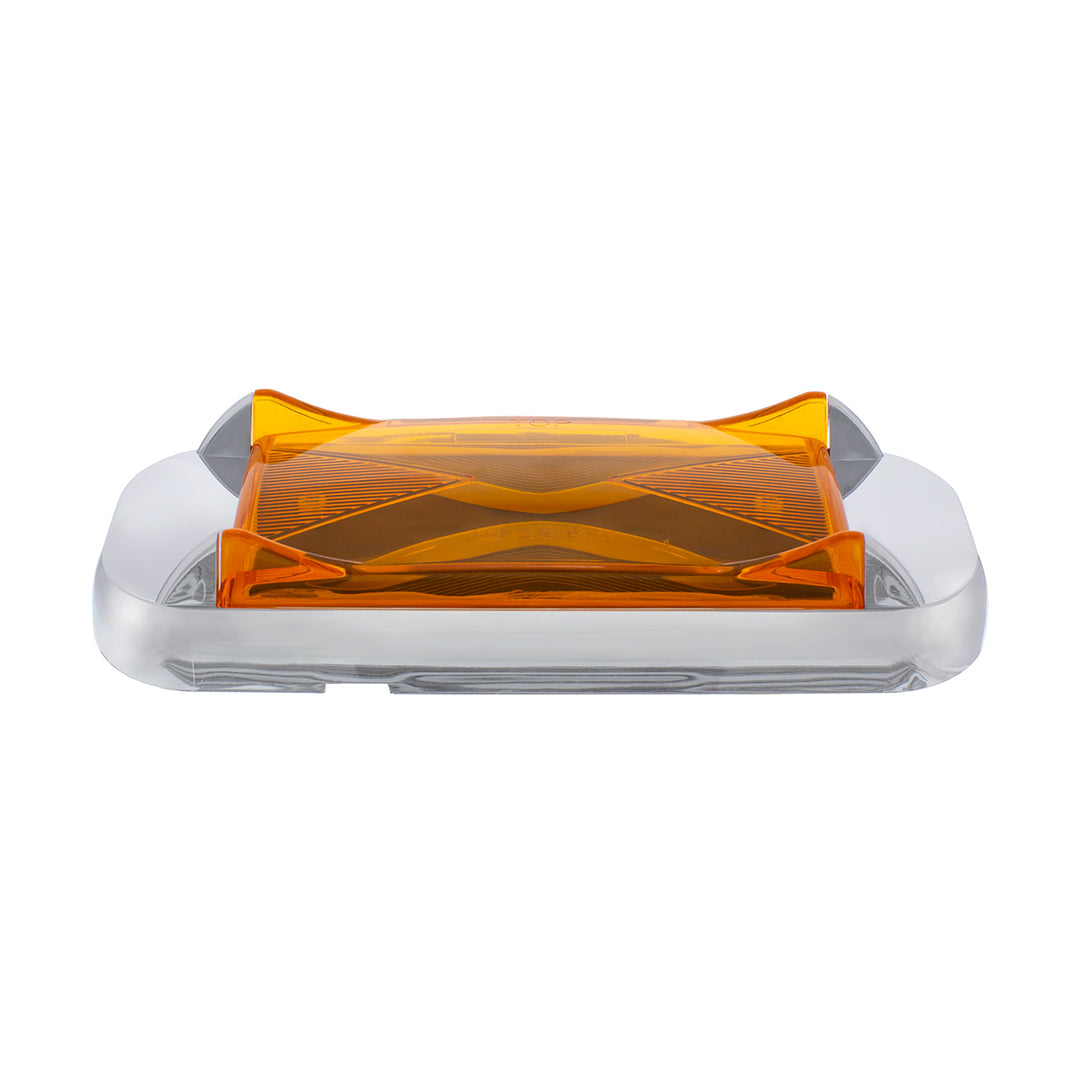 4 LED Saber Rectangular Marker Light With Amber Lens