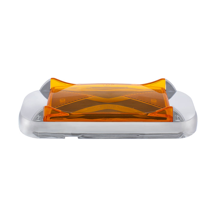 4 LED Saber Rectangular Marker Light With Amber Lens