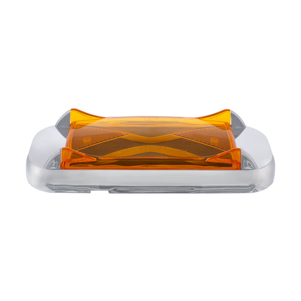 4 LED Saber Rectangular Marker Light With Amber Lens