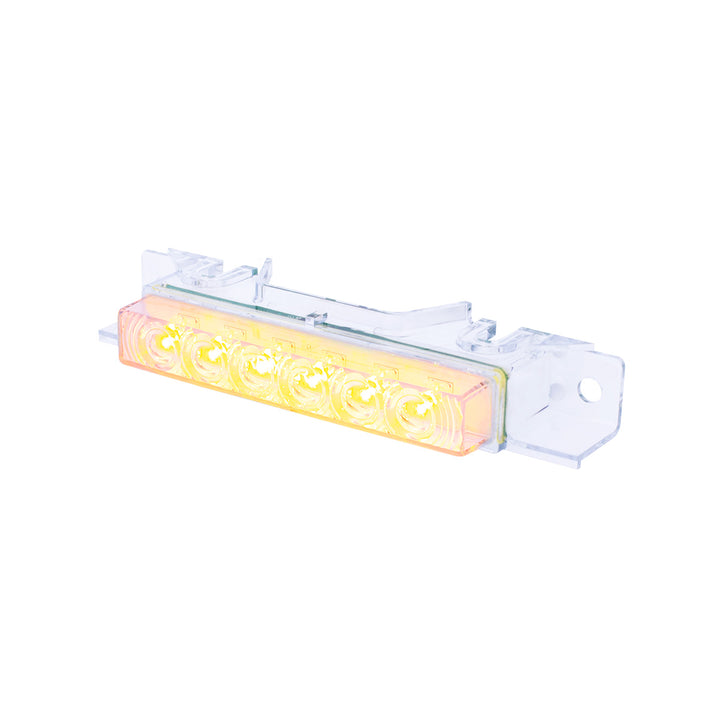 6 Amber LED Exterior Visor Light For 1996-2024 Volvo VNL - Clear Lens