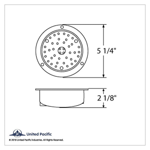 40 LED 4" Round Flange Mount Deep-Dish Light (Stop, Turn & Tail) - Red LED/Red Lens