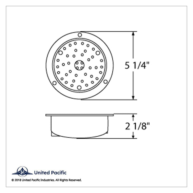40 LED 4" Round Flange Mount Deep-Dish Light (Stop, Turn & Tail) - Red LED/Red Lens
