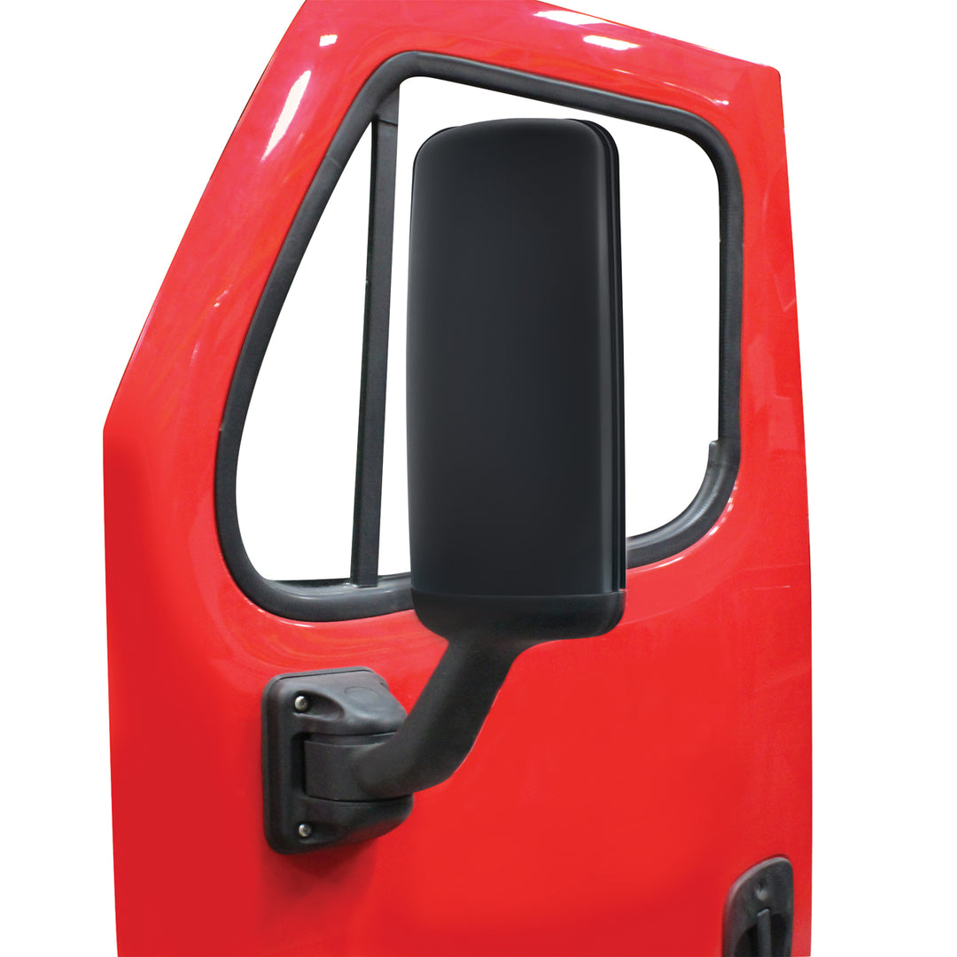 Matte Black Mirror Cover For 2008-2017 Freightliner Cascadia - Driver