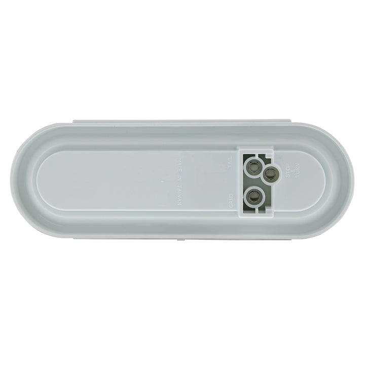 22 LED 6" Oval Clear Lens With Halo Insert GloLight Light - Amber LEDs/Amber Insert (Card)