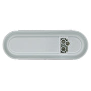 22 LED 6" Oval Clear Lens With Halo Insert GloLight Light - Amber LEDs/Amber Insert (Card)