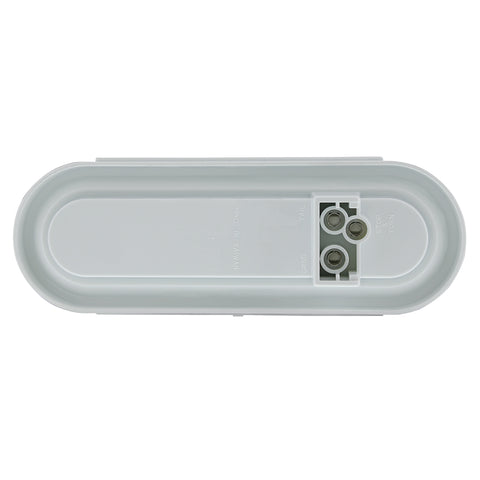 22 LED 6" Oval Clear Lens With Halo Insert GloLight Light - Amber LEDs/Amber Insert (Card)