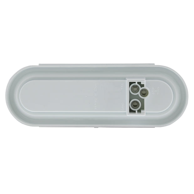 22 LED 6" Oval Clear Lens With Halo Insert GloLight Light - Amber LEDs/Amber Insert (Card)
