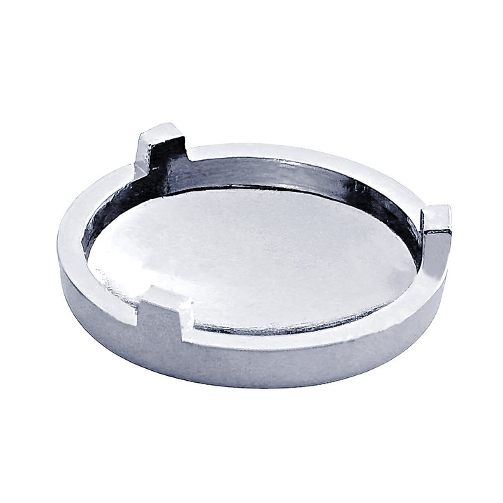 Chrome Plastic Covers For 3/4" Round Vinyl Button For Most Freightliner &amp; International (Card of 10)