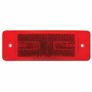 8 LED Rectangular Light (Clearance/Marker) With Reflex Lens - Red LED/Red Lens