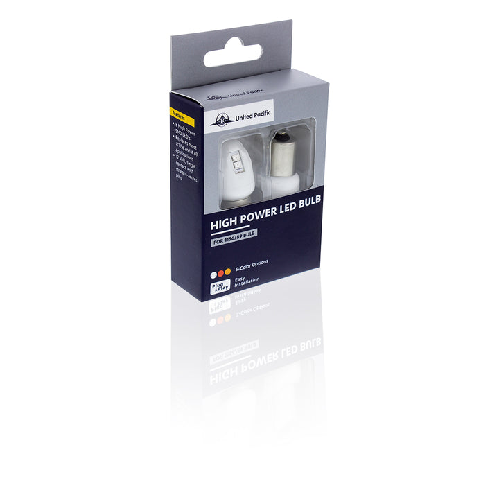 High Power 8 LED 1156 Type Bulb - Amber (Card of 2)
