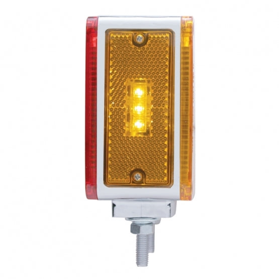 39 LED Reflector Double Face Turn Signal Light (Passenger) - Amber &amp; Red LED/Amber &amp; Red Lens