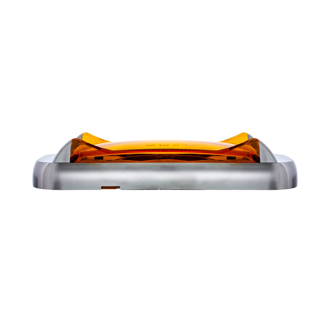 4 LED Saber Rectangular Marker Light With Amber Lens