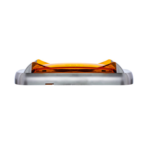 4 LED Saber Rectangular Marker Light With Amber Lens
