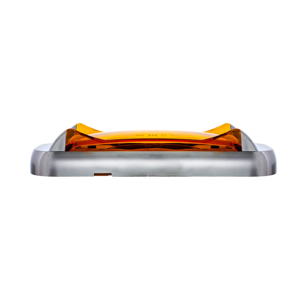 4 LED Saber Rectangular Marker Light With Amber Lens