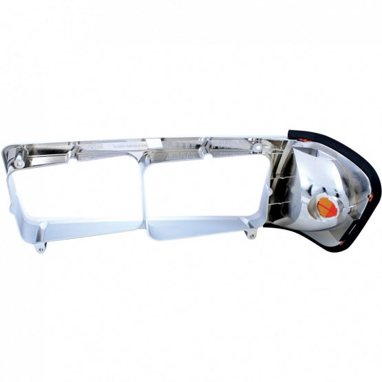 1PC Headlight Bezel With Turn Signal For 1989-2009 Freightliner FLD - Passenger