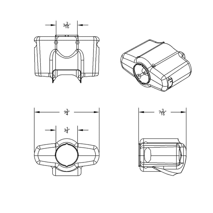 Chrome Plastic Upper Steering Column Cover For Peterbilt 379/378 (1998-2005), 335 (2005-2010), 330 (2000-2010)