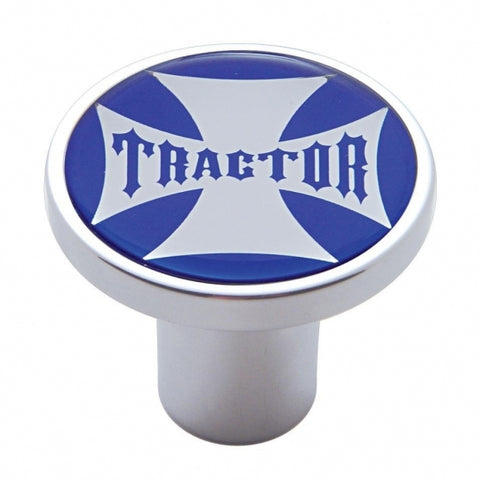 "Tractor" Air Valve Knob - Blue Maltese Cross Sticker