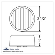 13 LED 2-1/2" Round Light Kit (Clearance/Marker) - Red LED/Red Lens