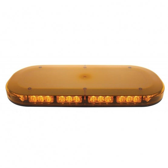 42 High Power LED Micro Warning Light Bar With Amber Lens - Magnet Mount