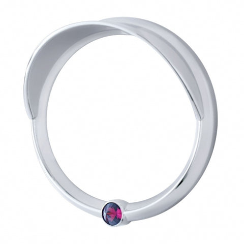 Signature Series Speed/Tachometer Gauge Bezel With Visor For Freightliner -Purple Crystal