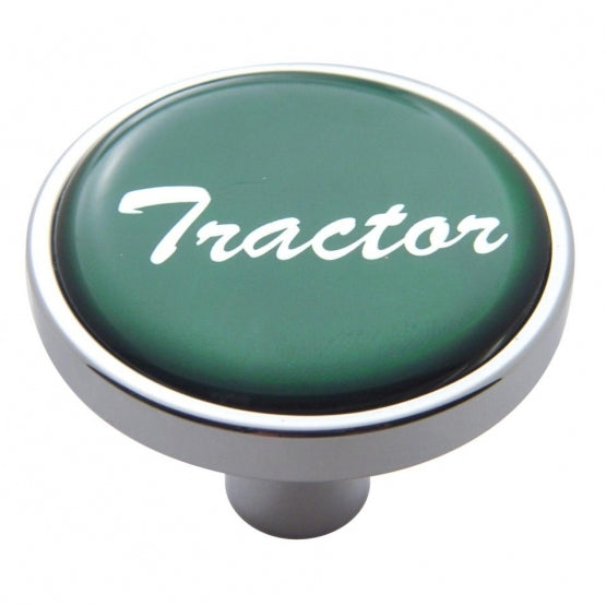 "Tractor" Short Air Valve Knob - Green Glossy Sticker
