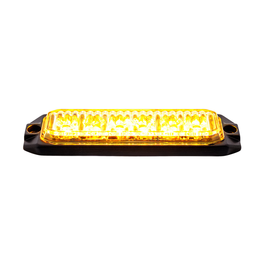 6 High Power LED "Competition Series" Slim Warning Light - Amber