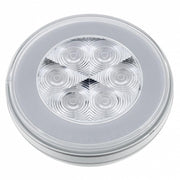 21 LED 4" Round GloLight (Stop, Turn & Tail) - Red LED/Clear Lens