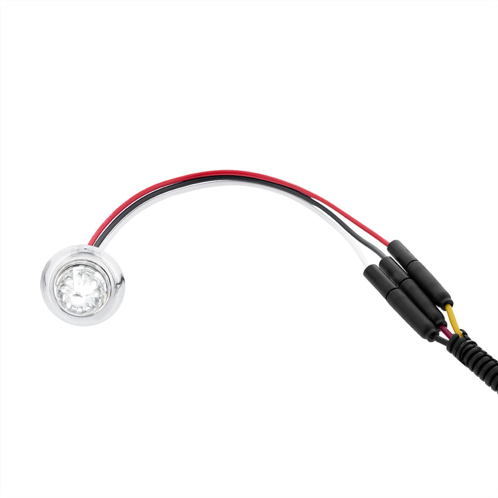 4 LED Dual Function 3/4" Mini Watermelon Light (Clearance/Marker) - White LED/Clear Lens