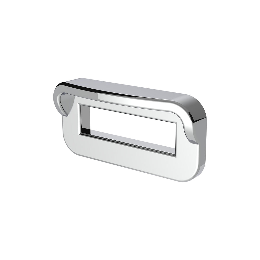 Chrome Plastic Toggle Switch Label Cover With Visor For 2002+ Peterbilt (Card Of 6)