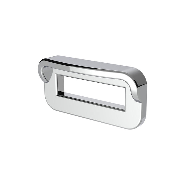 Chrome Plastic Toggle Switch Label Cover With Visor For 2002+ Peterbilt (Card Of 6)