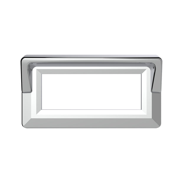 Chrome Plastic Switch Label Covers With Visor For 2005 & Older Kenworth (6-Pack)