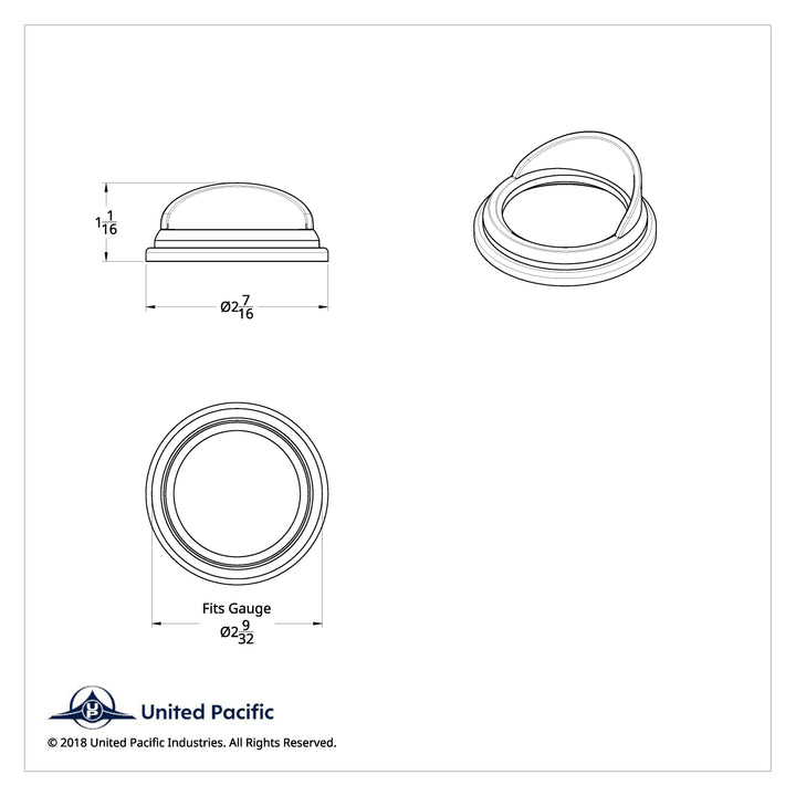 Small Gauge Bezel For Peterbilt - Classic Design