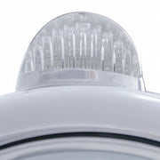 Chrome Guide 682-C Headlight H4 With 10 Amber LED & LED Signal - Clear Lens