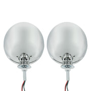 7" Chrome Dietz Style Headlight With 12 Volt 6014 Sealed Beam Bulb
