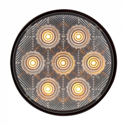 7 LED 4" Competition Series Turn Signal Light - Amber LED/Clear Lens
