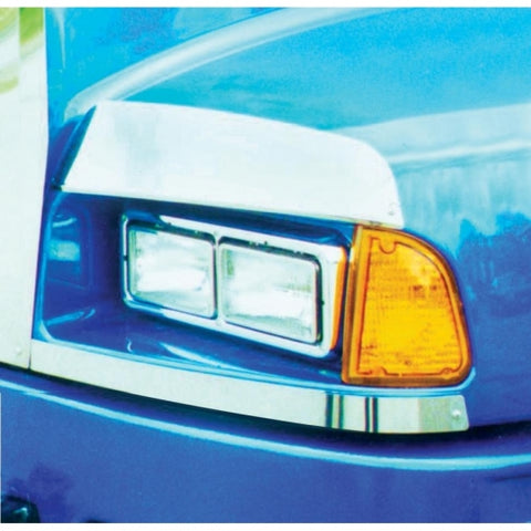 Stainless Kenworth T600 Above Headlight Fender Guards