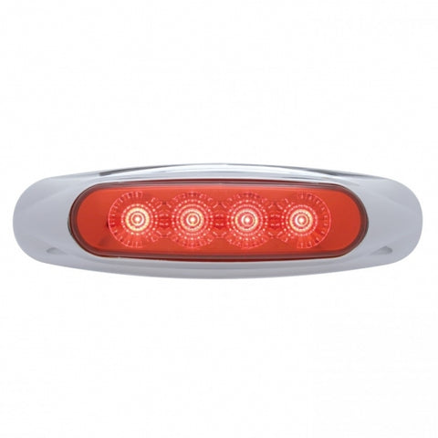 4 LED Reflector Light (Clearance/Marker) - Red LED/Red Lens