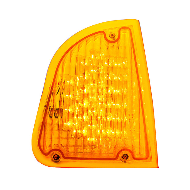 29 LED Turn Signal Light For 1985-2007 Kenworth T600 (Passenger) - Amber LED/Amber Lens