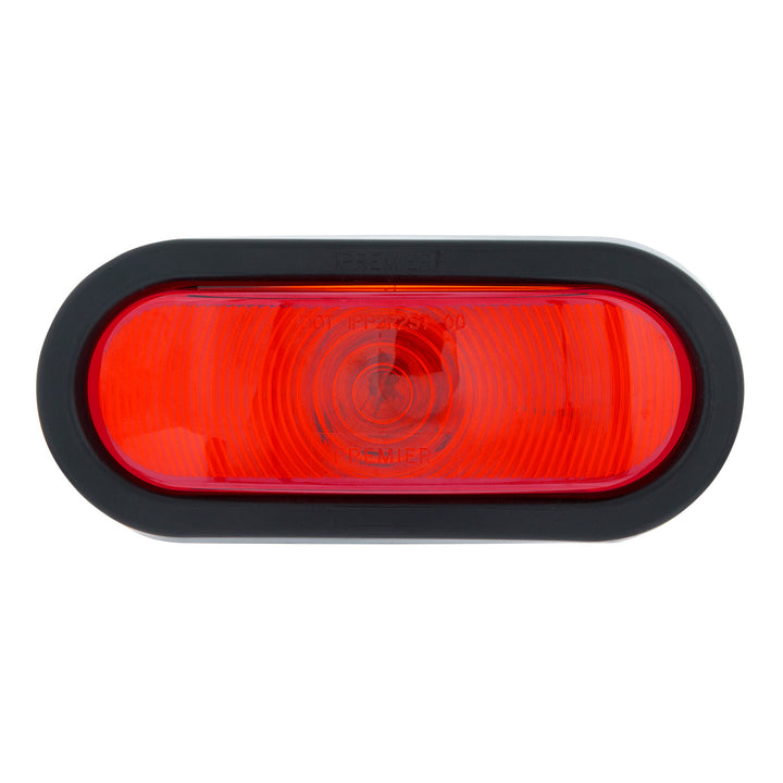 6" Oval Light Kit (Stop, Turn &amp; Tail) - Red Lens