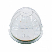 Fog Light Cover With 17 Amber LED Watermelon Light & Visor For 2007-17 KW T660- Driver -Clear Lens