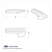 Chrome Interior Door Handle Cover For 2008-2017 Freightliner Cascadia - Passenger