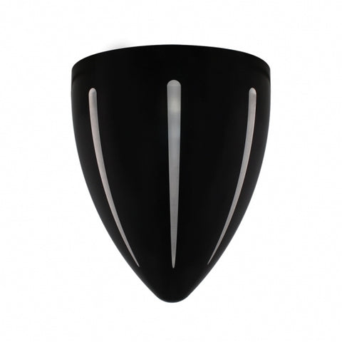 Black "BILLET" Style Groove Headlight Housing