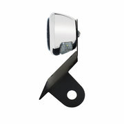 Black Horizontal Side Mount License Bracket For Motorcycle With 1933-36 Ford Style LED Tail Light